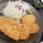 かつ弘 大在店 - 娘のロースカツとヒレカツのセット‼️トンカツが薄くなっていた⁉️