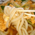 さぬきうどん - 玉子とじうどん   手打ち麺