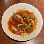 静岡 四川飯店 - 甘酢の酢豚（小盆） ¥1,900