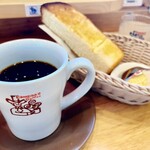 コメダ珈琲店 - 「コメダブレンドたっぷりサイズ」580円＋モーニング。