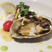 鉄板焼 潤 - アワビの鉄板焼