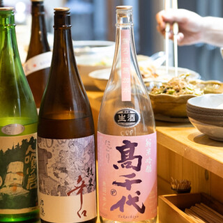 日本酒能品尝到京都的当地酒♪还有地区限定的精酿烧酒◎