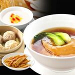 Boiled shark fin noodles and Xiaolongbao set