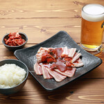 Nonbee set (all-you-can-drink for 90 minutes!) Set of 3 types of grilled meat with sauce