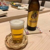 すし道 冨座 - 恵比寿瓶ビール