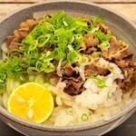 岸井うどん - 肉しょうゆうどん(大)