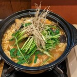 あかぎ - あんこう鍋！上に秋田産のセリ