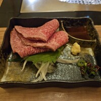 焼肉 しゃぶしゃぶ 石田屋。 北野坂店 - 特上石田屋コース  ローストビーフ