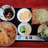 丸晴 - ミニキス天丼セット (900円・税込)