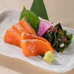 salmon sashimi