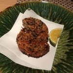 古今 - 信州サーモンなめろうの揚げ物