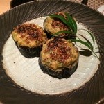 古今 - 茄子の蕎麦味噌田楽