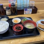 鰺家 - 鯵なめろう定食と鯵フライ