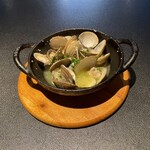 Local clams steamed in white wine