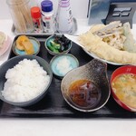 伊右衛門のご飯 - 穴子天ぷら定食