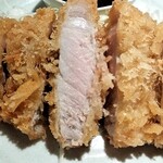 とんかつ六角箸 - 豚カツ断面図