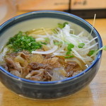 かの家 - 料理写真:ぶっかけ肉うどん（温）