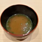 鮨 こう介 - 鰹とノドグロと蜆の味噌汁