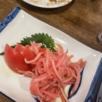 大衆飲み処　徳田酒店 - ガリトマト