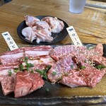 Yakiniku Kouchan - お二人様セット1/2(黒毛和牛カルビ、黒毛和牛ロース、鳥もも) 4,180円