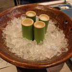 食前　豆乳とラ・フランスのふれっしゅじゅーす