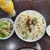 ムンバイパレス - 野菜ビリヤニセット1100円。ライタ付き