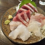 金町製麺 - 刺身盛