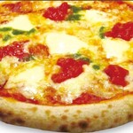 ナポリピザ松山 - モッツァマルゲリータ　小＝1250円　大＝1650円　（別売り　ハバネロソース1袋　20円）