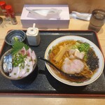 幸屋きよまる - 昔ながらの中華そば800円(細麺変更) Sセット600円