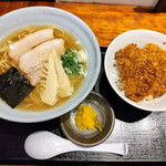 江戸屋 - 中華そば+ミニソースカツ丼セット