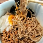 手打ちそば 梅蕎麦 - 納豆そば（十割）…1150円