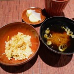 あわじ浜離宮 別荘 鐸海 - 和風パエリアとお味噌汁