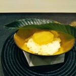 銀座 よし澤 - 先付　栗ご飯