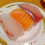 スシロー - 料理写真:本日の鮮魚3貫盛り
