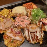 やきやき鉄板 ぼんくら家 - 9種類のプチお好み焼き！