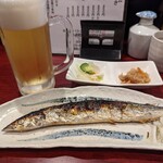 目黒のさんま 菜の花	 - 秋刀魚単品＆ビール