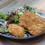 家庭料理 小川 - フライ盛り(控え目)