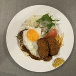 洋食クアトロ - Bセット(ハンバーグ・クアトロコロッケ)[1,400円]2