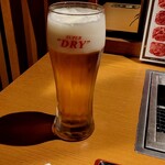 Yakiniku Ougiya - 生ビール　１杯め