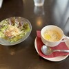 グランカフェF - ランチのサラダとスープ