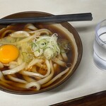 百万石 - 夜遅いのであっさりと、かけうどんにたまごをおとして