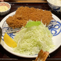 とんかつ まい泉 青山本店 - 茶美豚 ヒレかつ膳 w牡蠣フライ（豚汁）