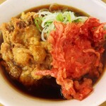 Ichiyoshi Soba - 太蕎麦＆海鮮天＆紅生姜天600円