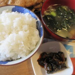 Kafe Gureko - ご飯、味噌汁、漬物