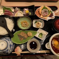 かどや - 地魚刺身と鯛めし御膳　3,300円