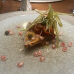 草片 - 金目鯛　パプリカと茗荷のソース