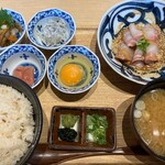 Kaisen Shokudou Uomori - 「たらふく鯛めし鯛胡麻茶漬け御膳」