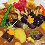 サンマルコ 東武池袋店 - 秋野菜カレー＆牡蠣フライ＆ナスビ