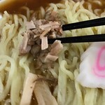 中華料理高楽 - ラーメンの刻みチャーシュー