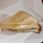 カフェ・ベローチェ - モーニングＣ　アップ　ちょい焦げ気味です